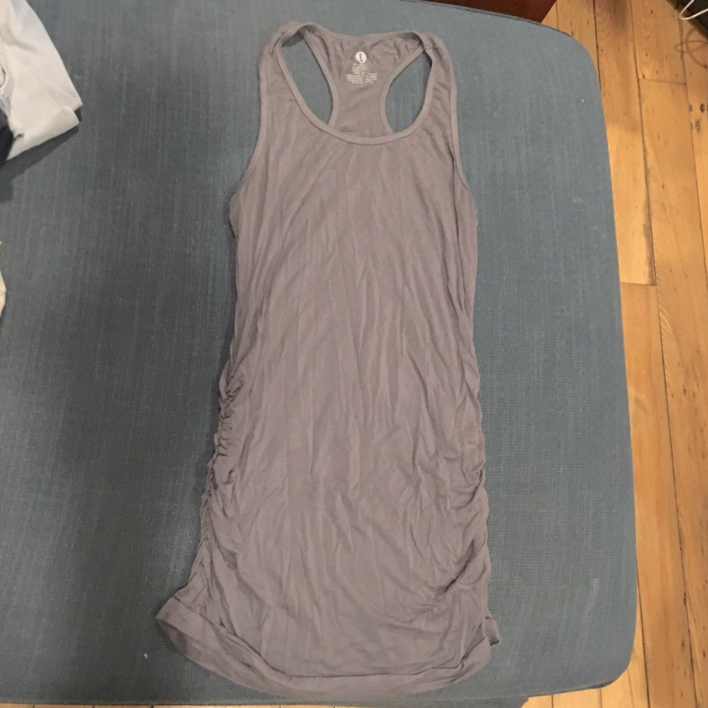 Racerback maternity tank top